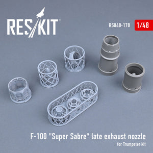 RESKIT RSU48-0178 F-100 &amp;quot;Super Sabre&amp;quot; late exhaust nozzle for Trumpeter kit 1/48 – zdjęcie 2