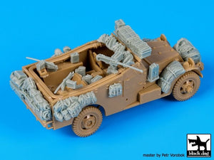 Ensemble d&amp;#39;accessoires pour voiture de reconnaissance Black Dog T72074 M3 Scout, compatible avec Italeri au 1/72