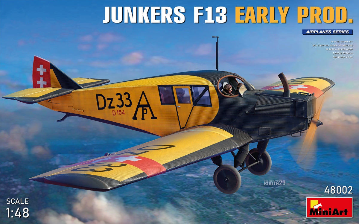 MiniArt 48002 JUNKERS F13. PREMIÈRE PRODUCTION 1/48