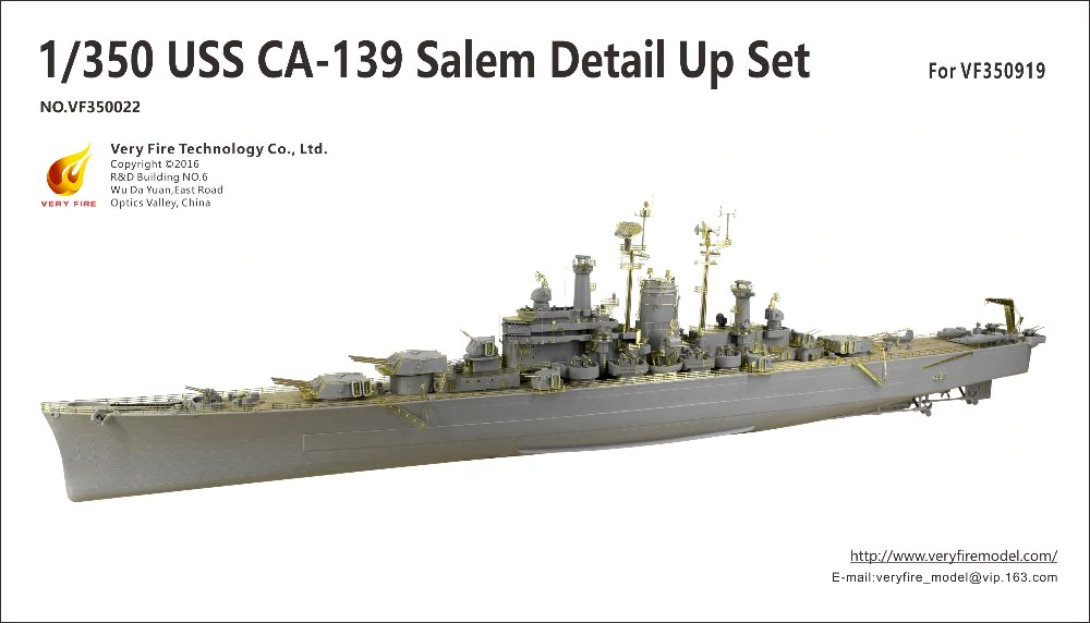 Kit de détail Very Fire VF350022 USS Salem CA-139 pour VF350919 au 1/350
