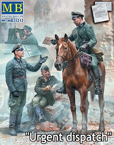 Master Box 35212 Seconde Guerre mondiale : Soldats allemands – Expédition urgente – Échelle 1/35