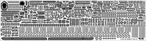 Pontos 70002R1 Cuirassé japonais Yamato 1945 (Nouveau moule, coque complète) 1/700 – imagen 8