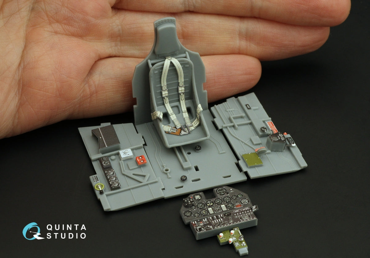 Intérieur coloré imprimé en 3D sur papier décalcomanie Quinta Studio QD32208 P-40F WarHawk (Trumpeter) 1/32 – image 10