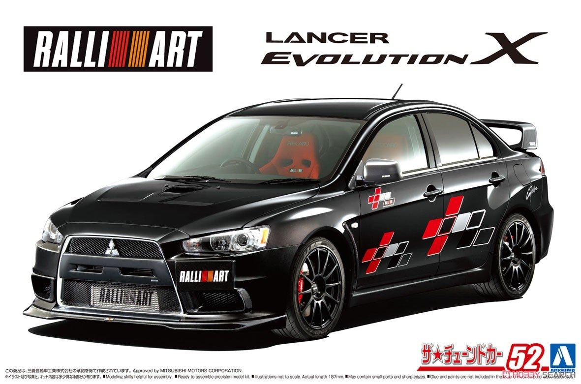 Aoshima 05987 CZ4A Lancer Evolution X &amp;#39;07 1/24