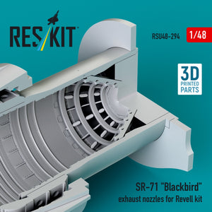 RESKIT RSU48-0294 Buses d&amp;#39;échappement SR-71 « Blackbird » pour maquette Revell (impression 3D) 1/48 – Bild 3