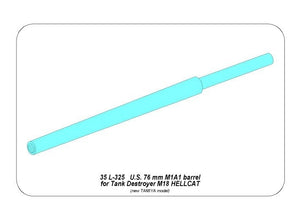 Aber 35L-325 76mm M1A1 Barrel for M18 Helcat Assault Gun 1/35 – image 2