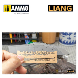Pochoirs pour aérographe Liang 0009 à effets d&amp;#39;écaillage – image 7
