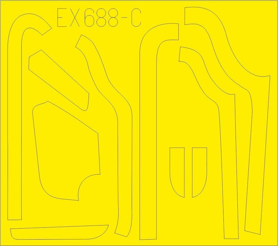 Panneaux anti-éblouissement Eduard EX688 B-17G (production VE) 1/48 HKM  – image 3