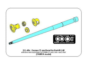 Canon Aber 35L-048N de 75 mm KwK40L/48 avec frein de bouche tardif pour Panzer IV Ausf. J (série tardive - Ausf. J finale) à l&amp;#39;échelle 1/35 – imagen 2