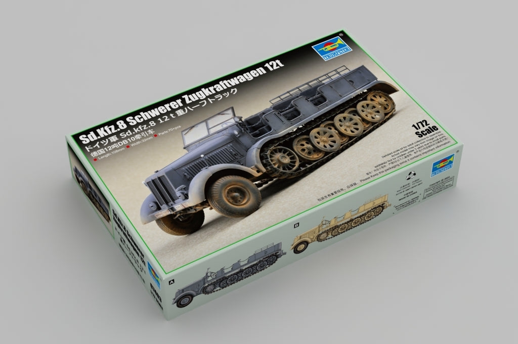 Trumpeter 07403 allemand Sd.Kfz. 8 Schwerer Zugkraftwagen 12t 1/72  – immagine 2