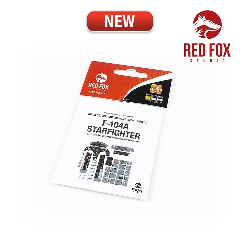 Red Fox Studio QS-32117 F-104A Starfighter (pour kit Italeri) 1/32