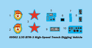 Trumpeter 09502 BTM-3 Véhicule de creusement de tranchées à grande vitesse 1/35 – immagine 3