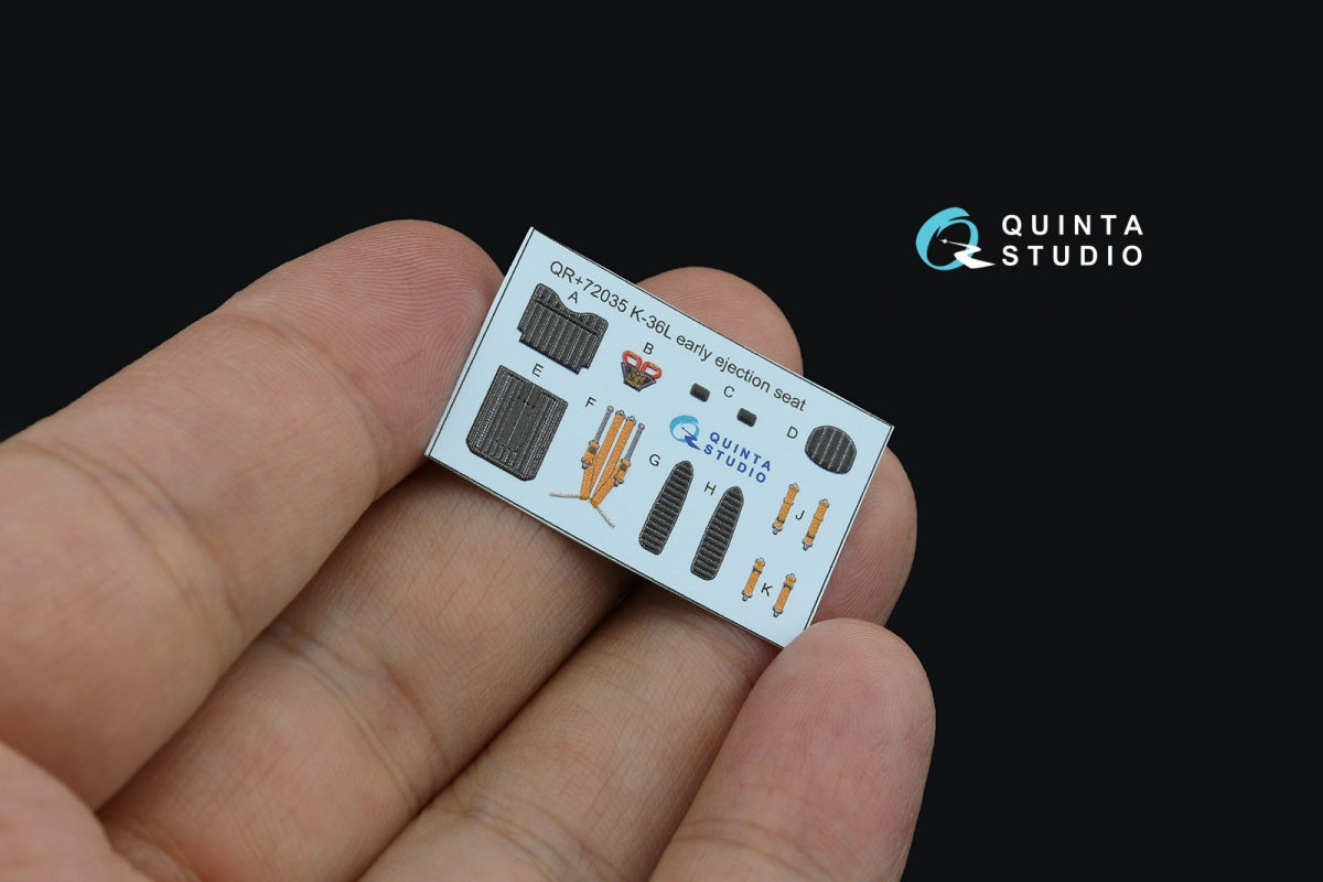 Quinta Studio QR+72035 Siège éjectable K-36L (première version) (pour avions Su-25 jusqu&amp;#39;en 2007) (Tous les kits) 1/72 – immagine 3