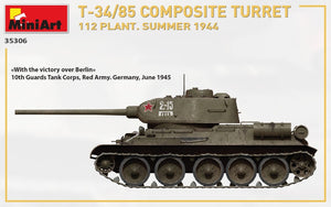 TOURELLE COMPOSITE MiniArt 35306 T-34/85. 112 USINE. ÉTÉ 1944 1/35 – image 14