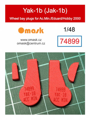 Bouchons de passage de roue Omask 74899 Jak-1b (pour Accurate Miniatures/Eduard/Hobby 2000) 1/48