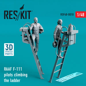 RESKIT RSF48-0010 PILOTES DE F-111 DE LA RAAF GRIMPANT À L&amp;#39;ÉCHELLE (2 PIÈCES) (IMPRIMÉ EN 3D) 1/48