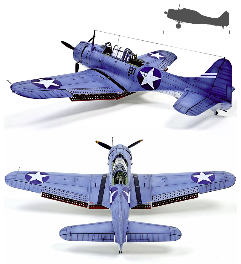 Maquette Academy 12345 USN SBD-3 « Bataille de Midway » au 1/48 – image 6