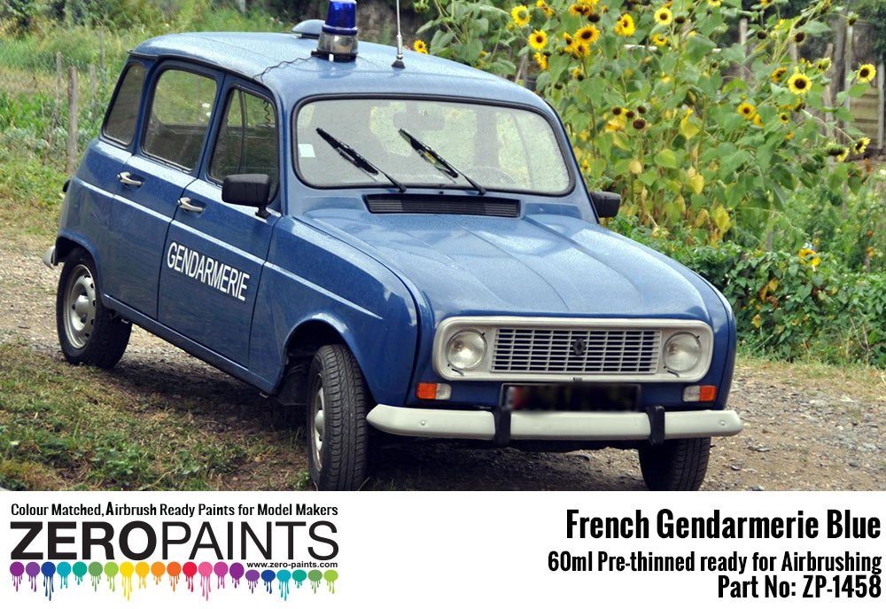 Peinture bleue Gendarmerie française Zero Paints ZP-1458, 60 ml