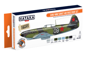 Coffret de peinture Hataka HTK-CS33 pour l&amp;#39;armée de l&amp;#39;air soviétique du début de la Seconde Guerre mondiale, 8 x 17 ml