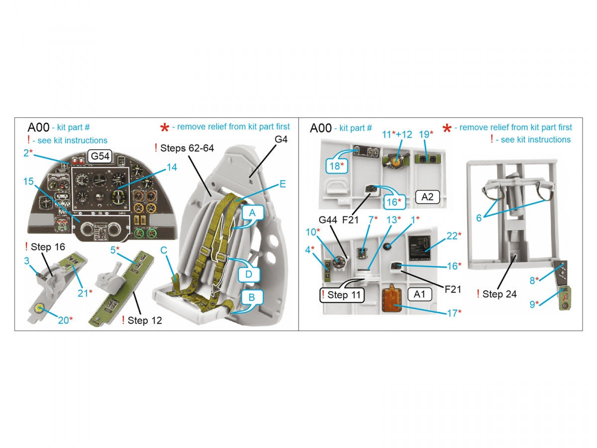 Intérieur imprimé en 3D et coloré sur papier décalcomanie Quinta Studio QD32210 Westland Whirlwind F Mk.I (Special Hobby) 1/32 – image 2