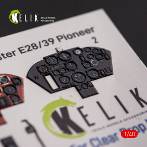 KELIK K48110 Gloster E28/39 Pioneer - décalcomanies 3D intérieures pour kit ClearProp 1/48 – image 2