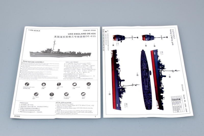 Trumpeter 05305 USS ENGLAND DE-635 1/350 – Bild 6