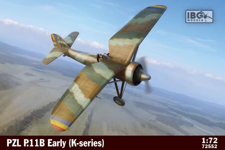 IBG 72552 PZL P.11B Early (Série K) 1/72