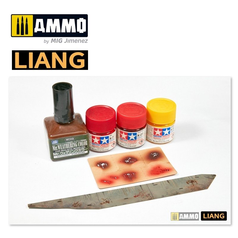 Pochoirs pour aérographe Liang 0005 Effets d&amp;#39;éclaboussures de sang – Bild 3