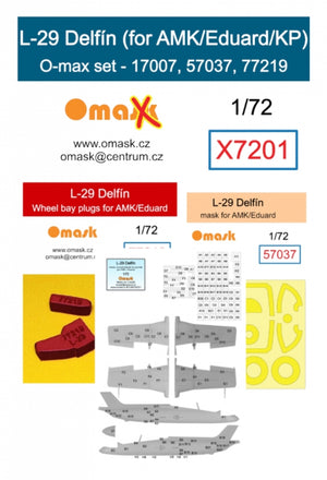 Kit Omask X7201 L-29 Delfin O-max (pour AMK/Eduard/KP) 1/72