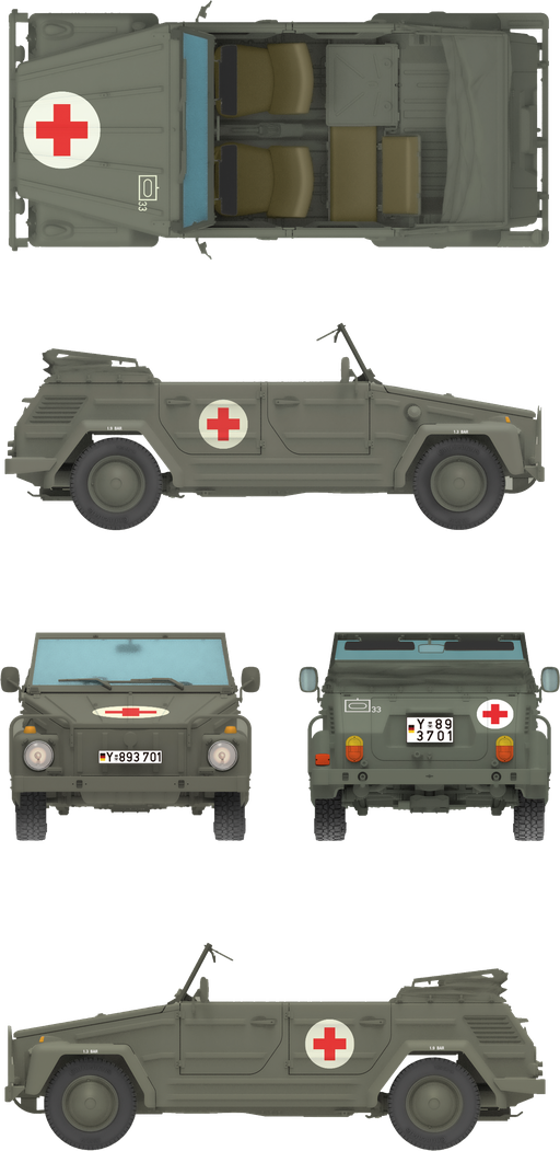 Das Werk DW35044 Kurierwagen Typ 181 Standard Version 1/35 – Bild 6