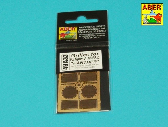 Aber 48A33 Grilles pour Panther D 1/48 