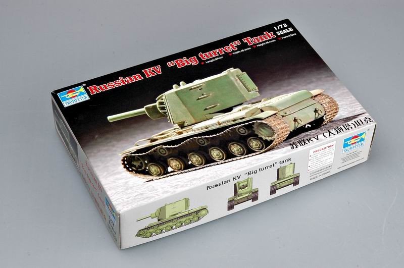 Trumpeter 07236 Soviet KV &amp;quot;Big turret&amp;quot; tank 1/72 – zdjęcie 2