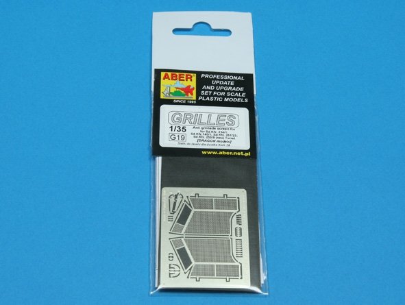 Écran anti-grenades Aber 35G19 pour KwK 38 Lavete (1/35) – image 4