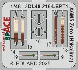 Eduard 3DL48216 A6M5 Zero (Nakajima) SPACE FINE MOLDS 1/48 – image 4