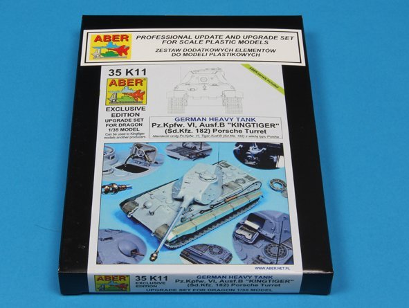 Aber 35K11 Pz.Kpfw. VI, Ausf.B (Sd.Kfz. 182) King Tiger (Tourelle Porsche) (1/35) – immagine 9