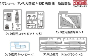 Fine Molds 72952 Chasseur F-15D de l&amp;#39;US Air Force au 1/72  – Bild 7