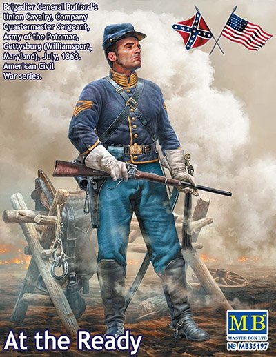 Master Box 35197 American Civil War: At the Ready. Brigadier General Bufford's Union Cavalry, July 1863 1/35