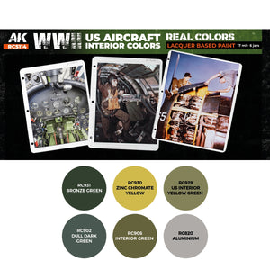 Peintures intérieures d&amp;#39;avions américains de la Seconde Guerre mondiale AK Interactive RCS114 (6 x 17 ml) – immagine 2