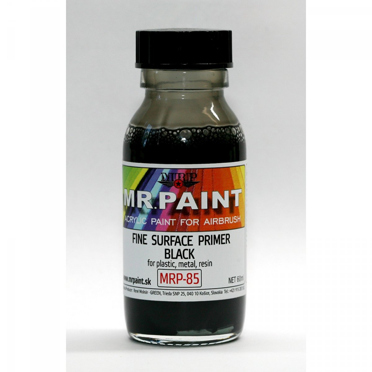 Apprêt de surface fin MR. Paint MRP-LPB - Noir 50 ml