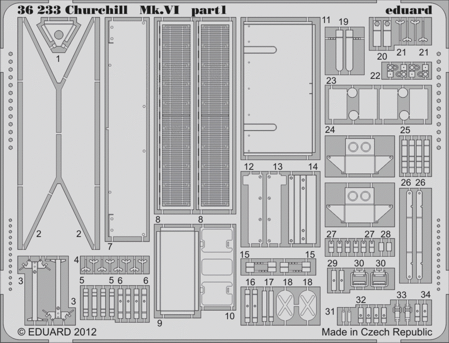 Eduard 36233 Churchill Mk. VI 1/35 AFV Club – zdjęcie 2