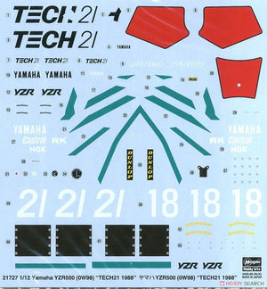 Hasegawa 21727 Yamaha YZR500 (OW98) 1/12 – zdjęcie 6