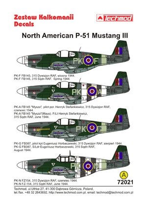 Techmod 72021 - North American P-51 Mustang III 1/72 – zdjęcie 2
