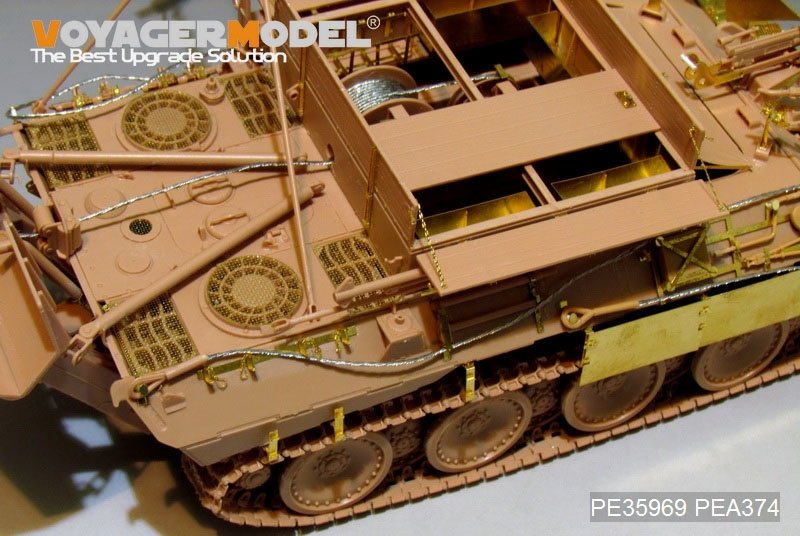 Modèle Voyager PE35969 Bergepanther Ausf.A allemand de la Seconde Guerre mondiale (type ancien, porte-outils Panther A) de base pour MENG SS-015 1/35 – Bild 11