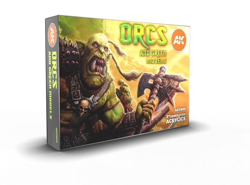AK Interactive AK11600 3G ORCS ET MODÈLES VERTS