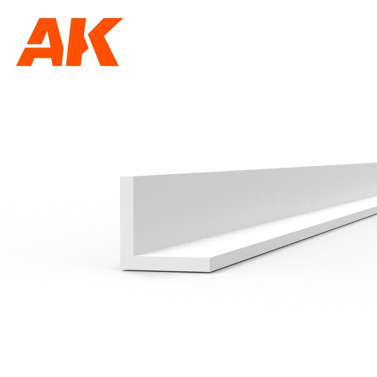 AK Interactive AK6560 ANGLE 2.0 X 2.0 X 350MM – ANGLE EN STYRÈNE – (4 UNITÉS) – image 2