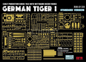 Maquette Rye Field Model 5139 Tiger I Première production Wittmann Kursk 1943 Version standard 1/35 – image 3