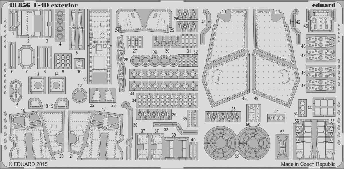 Eduard 48856 F-4D extérieur 1/48 ACADEMY