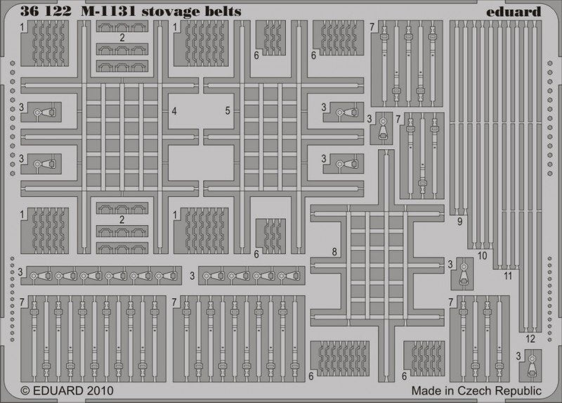 Ceintures de rangement Eduard 36122 M-1131 au 1/35 Trumpeter