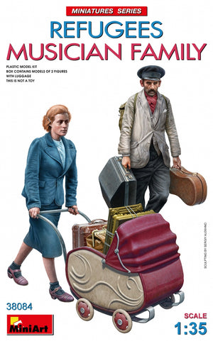 MiniArt 38084 RÉFUGIÉS. FAMILLE MUSICIEN 1/35