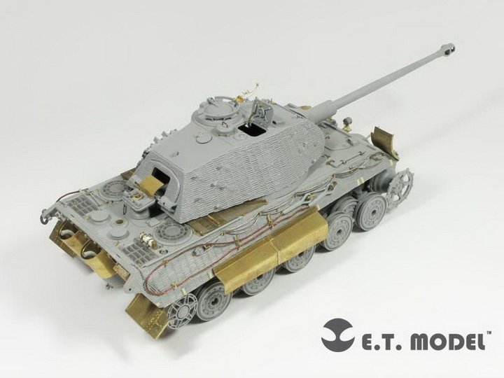 ET Model EA35-027 Ailes et jupes latérales pour char allemand King Tiger/Jagdtiger de la Seconde Guerre mondiale (kit DRAGON 1/35) – image 5